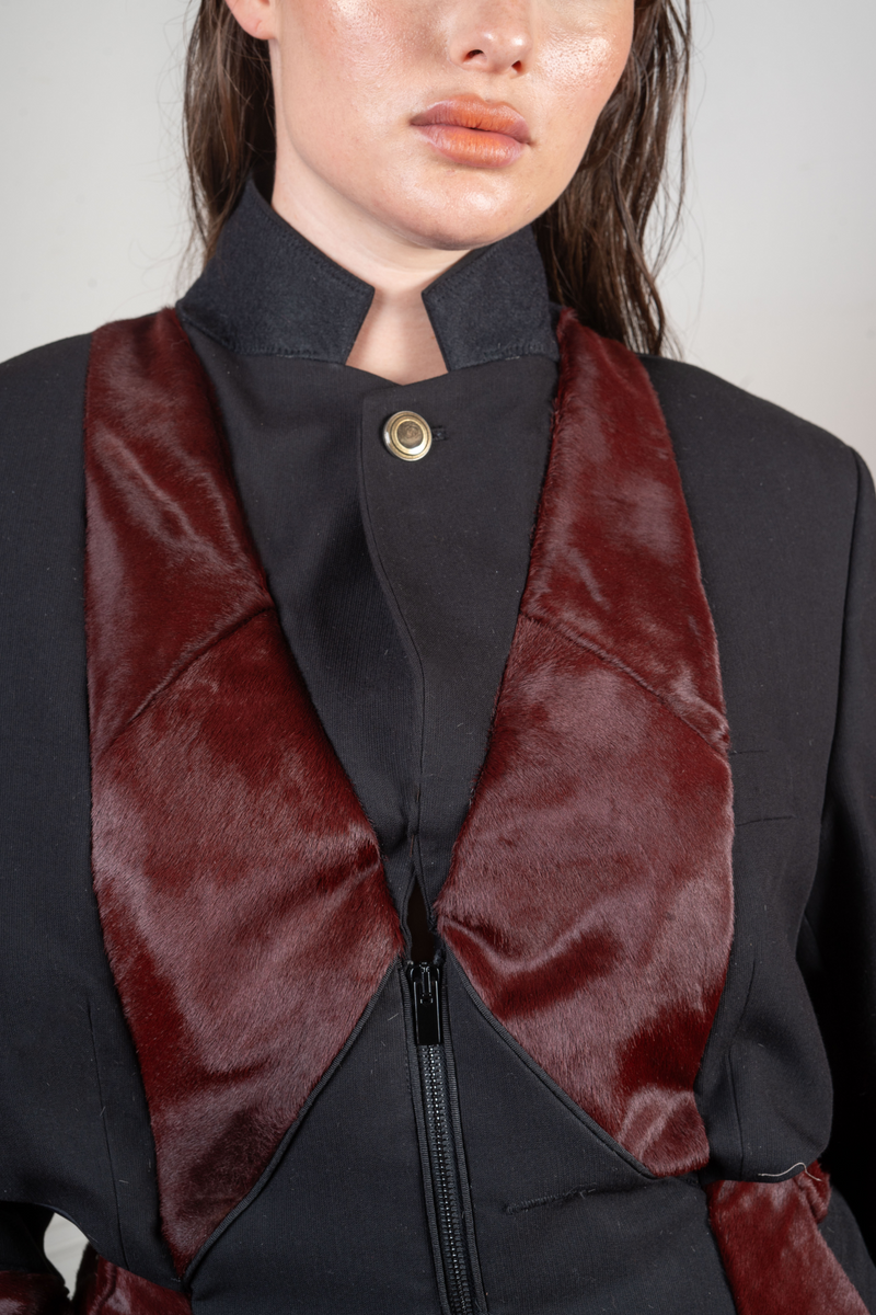 Tailleur fourrure